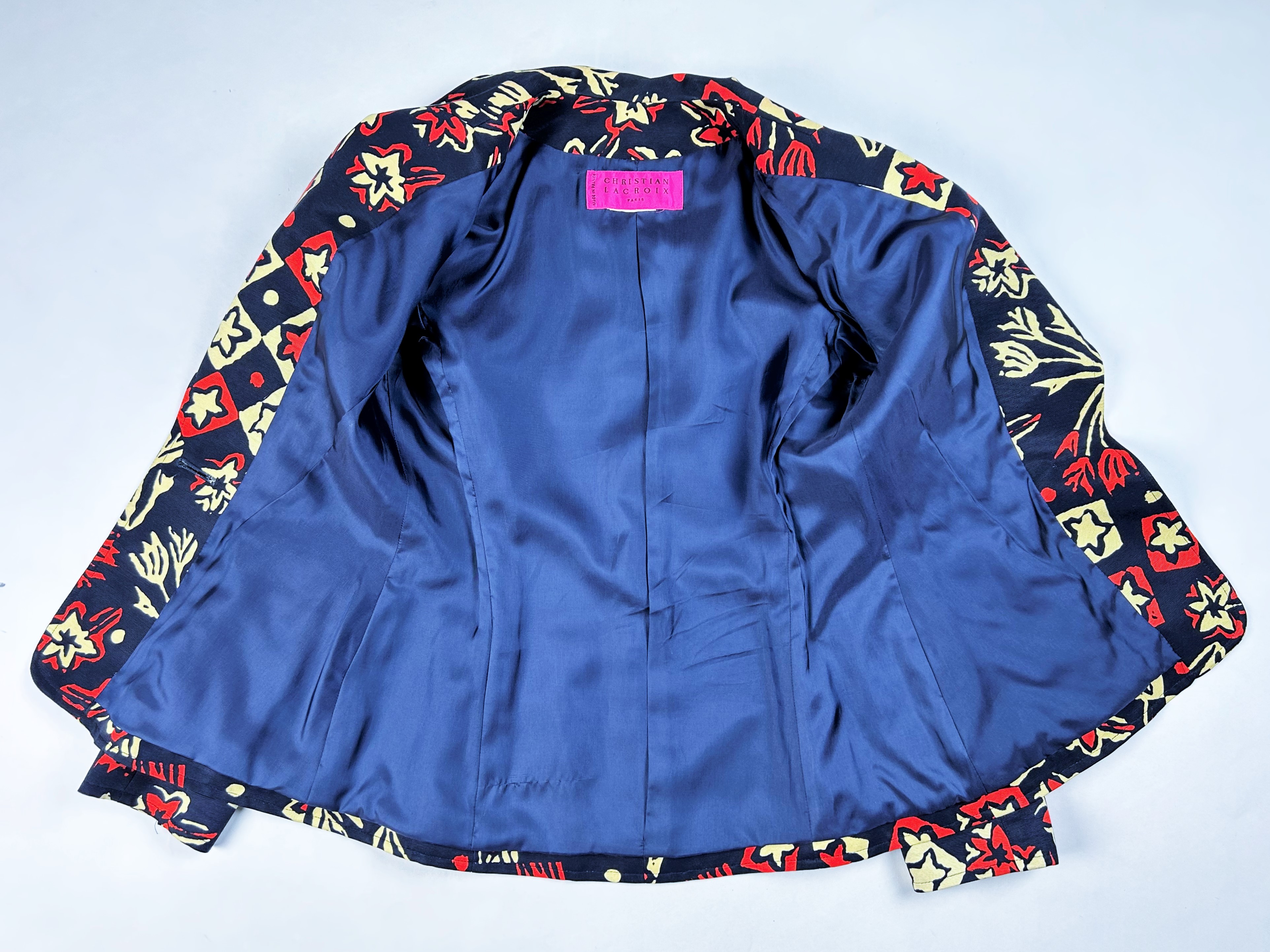 Christian Lacroix フラワープリントジャケット 42 フランス製 Vintage CHRISTIAN LACROIX Blazer sz.F42 | eBay